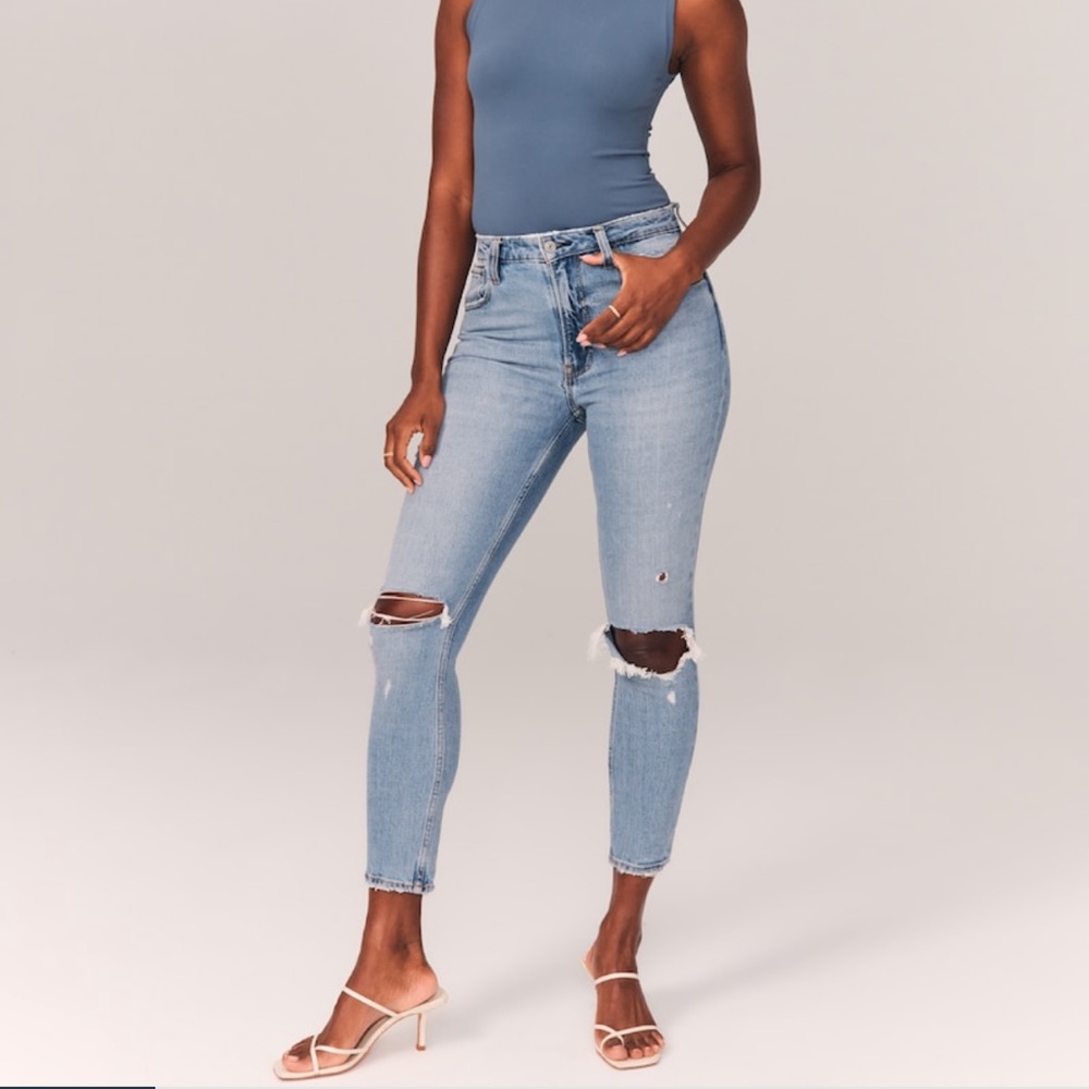 Abercrombie & Fitch Curve Love high rise skinny jeans